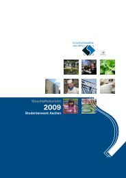 Studentenwerk Aachen Geschaeftsbericht 2009