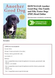 DOWNLOAD Another Good Dog One Family and Fifty Foster Dogs (PDF) Read Online