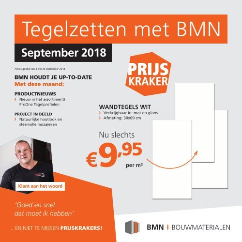 BMN krant - tegelzetten met bmn > doen we. Editie september 2018