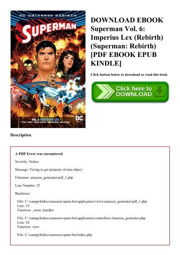 DOWNLOAD EBOOK Superman Vol. 6 Imperius Lex (Rebirth) (Superman Rebirth) [PDF EBOOK EPUB KINDLE]