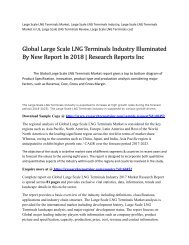 Large Scale LNG Terminals Market Trends, Scope