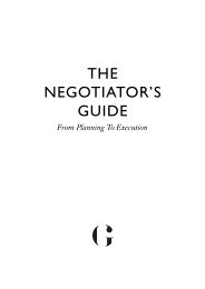 The Negotiator's Guide