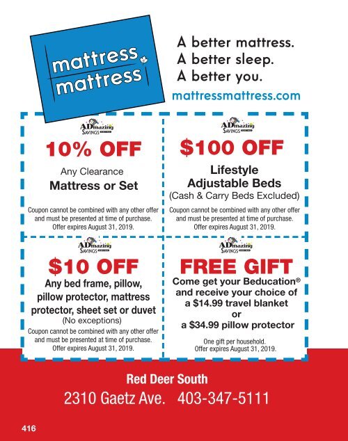 Red Deer - 2018/19 Admazing Savings Coupon Books