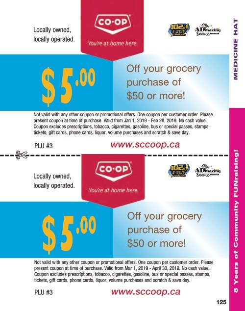 South Alberta - 2018/19 ADMAZING SAVINGS COUPON BOOKS