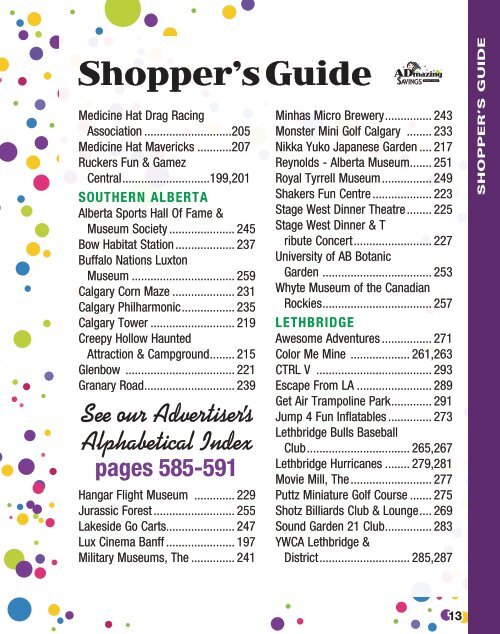 South Alberta - 2018/19 ADMAZING SAVINGS COUPON BOOKS