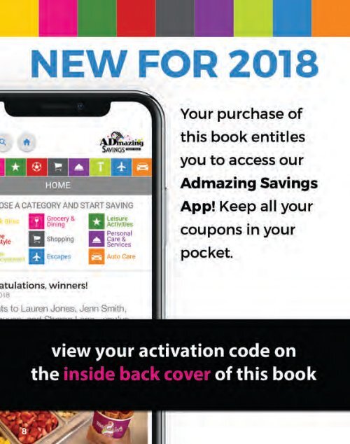 2018/19 ADMAZING SAVINGS COUPON BOOK