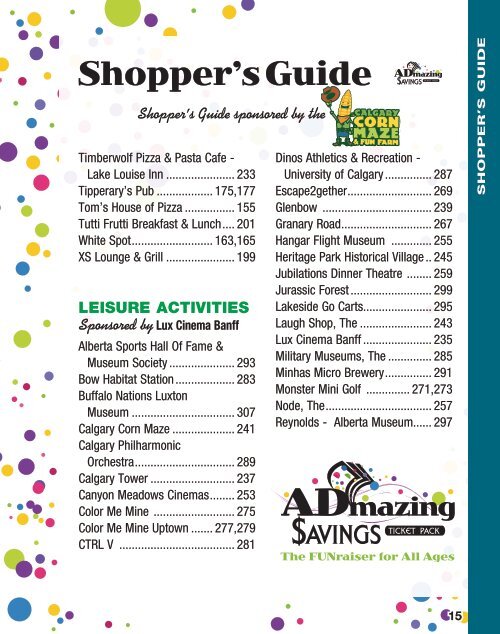 2018/19 ADMAZING SAVINGS COUPON BOOK