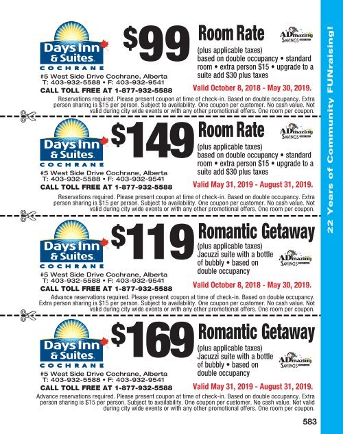 Edmonton - 2018/19 ADMAZING SAVINGS COUPON BOOK