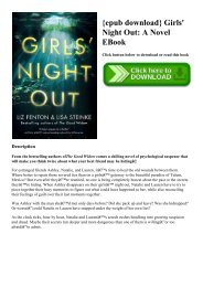 {epub download} Girls' Night Out A Novel EBook