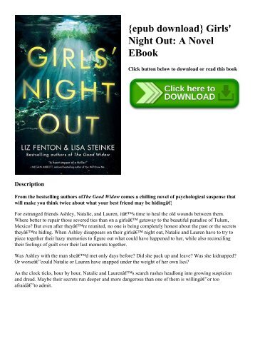 {epub download} Girls&#039; Night Out A Novel EBook