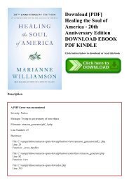 Download [PDF] Healing the Soul of America - 20th Anniversary Edition DOWNLOAD EBOOK PDF KINDLE