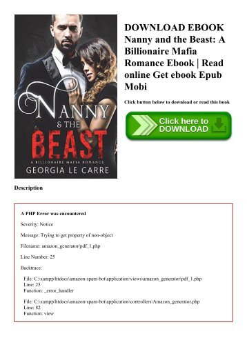 DOWNLOAD EBOOK Nanny and the Beast A Billionaire Mafia Romance Ebook  Read online Get ebook Epub Mobi