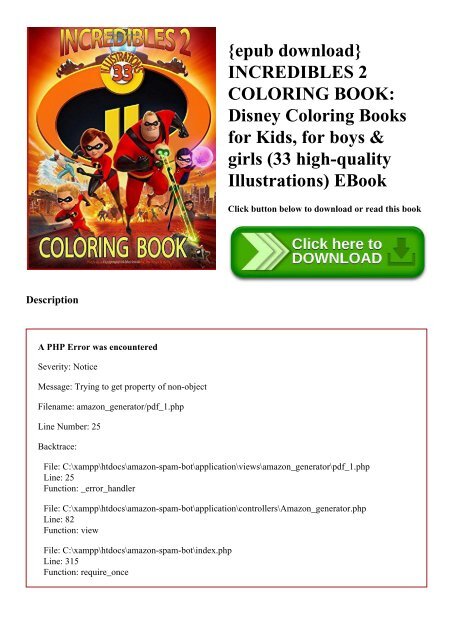 The Incredibles 2 Coloring Book Exclusive Illustrations for Kids 