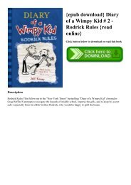 Diary of a wimpy kid download book 1
