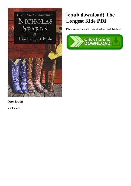 {epub download} The Longest Ride PDF