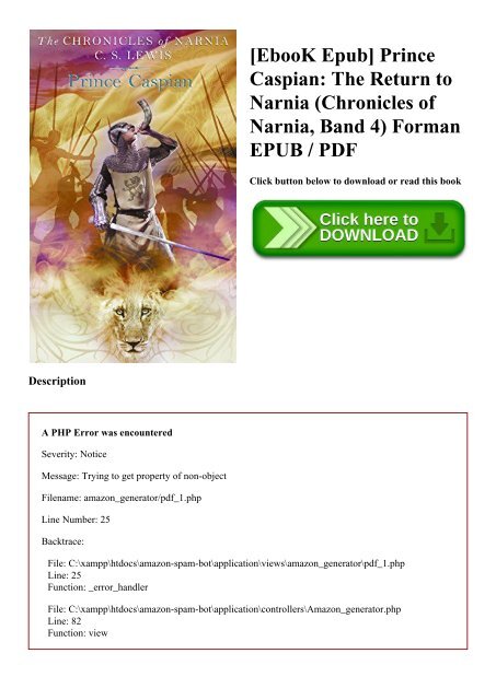 Chronicles Of Narnia Book Series Pdf