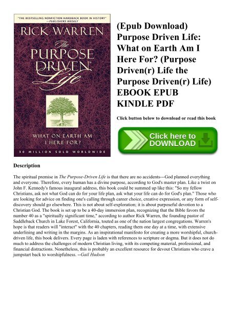 Purpose Driven Life Pdf Bahasa Indonesia Purpose Driven Life Pdf Bahasa Indonesia