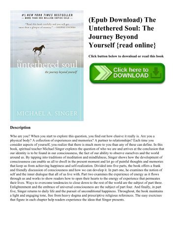 (Epub Download) The Untethered Soul The Journey Beyond Yourself {read online}