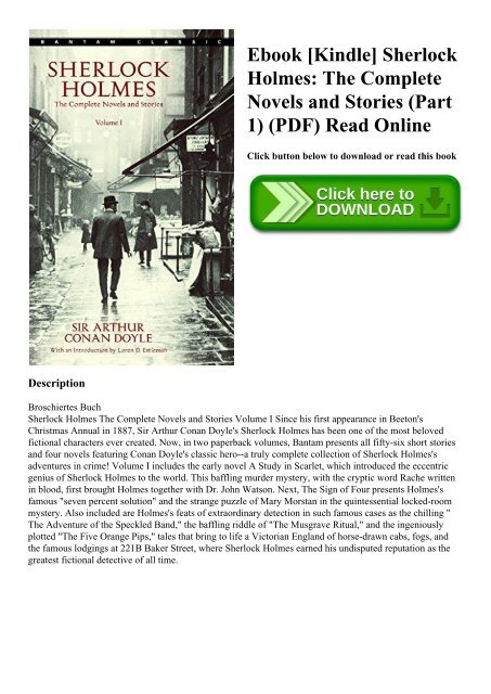 trek de wol over de ogen Raar Atlantische Oceaan Ebook [Kindle] Sherlock Holmes The Complete Novels and Stories (Part 1)  (PDF) Read Online