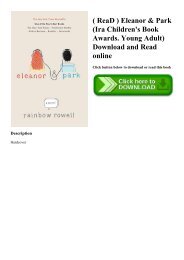 ( ReaD ) Eleanor & Park (Ira Children's Book Awards. Young Adult) Download and Read online
