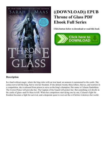 Throne Of Glass Series Epub