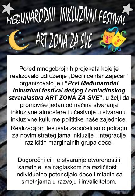 Dečiji centar "ART ZONA ZA SVE"