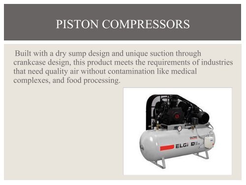 AS Equipment- Authorized Dealer of ELGI Air Compressors
