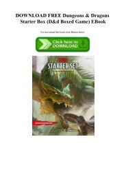 DOWNLOAD FREE Dungeons & Dragons Starter Box (D&d Boxed Game) EBook