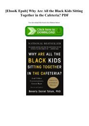 [EbooK Epub] Why Are All the Black Kids Sitting Together in the Cafeteria PDF