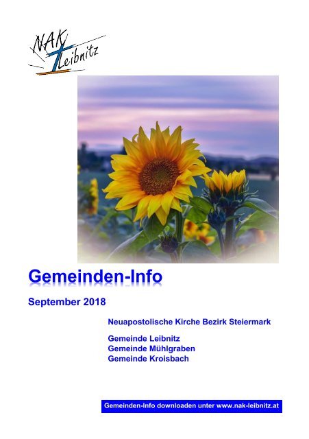 Gemeindeinfo September 2018