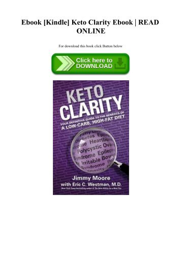 Ebook [Kindle] Keto Clarity Ebook  READ ONLINE