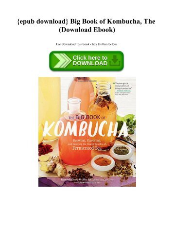 {epub download} Big Book of Kombucha  The (Download Ebook)