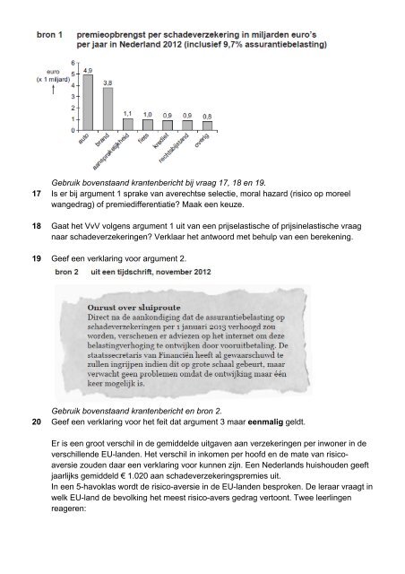 Havo examens 2009 -  2018 - Hans Vermeulen