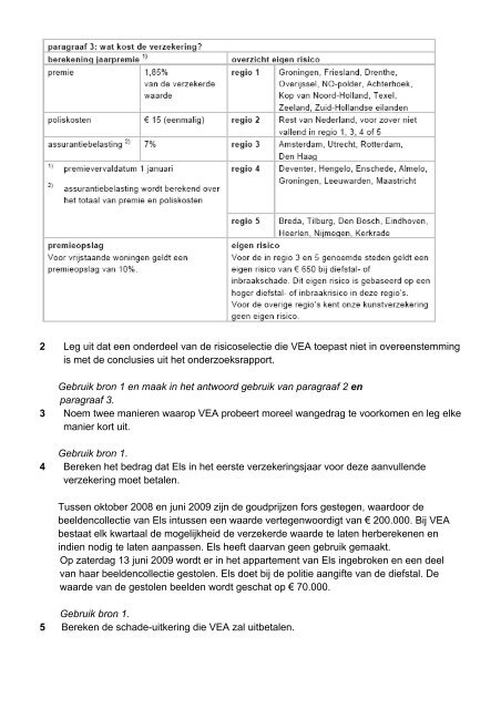 Havo examens 2009 -  2018 - Hans Vermeulen