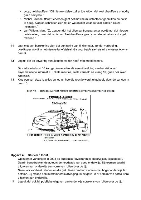 Havo examens 2009 -  2018 - Hans Vermeulen