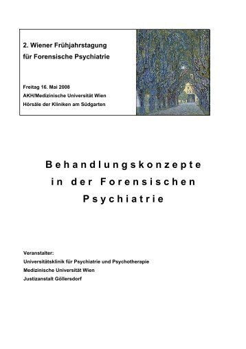 B ehandlungskonzepte inder F orensischen P sychiatrie