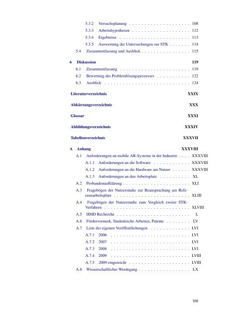 Untersuchungen zu nutzerbezogenen und technischen Aspekten beim