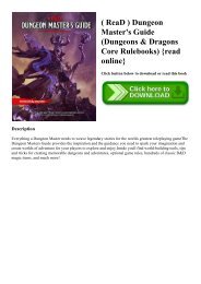 ( ReaD ) Dungeon Master's Guide (Dungeons & Dragons Core Rulebooks) {read online}