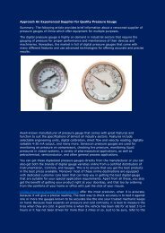 Approach An Experienced Supplier for Quality Pressure Gauge