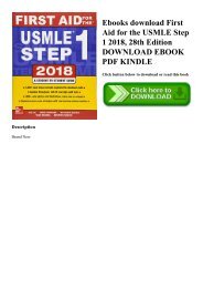 Ebooks download First Aid for the USMLE Step 1 2018  28th Edition DOWNLOAD EBOOK PDF KINDLE