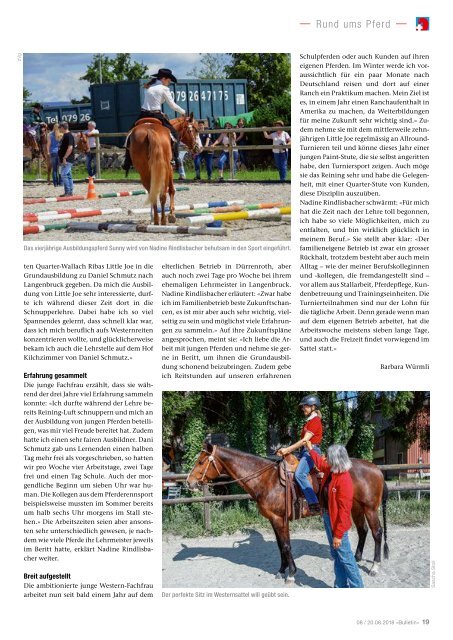 Ausbildung zur Pferdefachperson EFZ