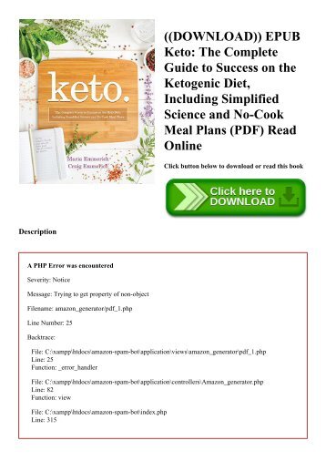 ((DOWNLOAD)) EPUB Keto The Complete Guide to Success on the Ketogenic Diet  Including Simplified Science and No-Cook Meal Plans (PDF) Read Online
