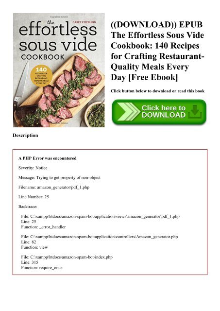 sous vide ebook