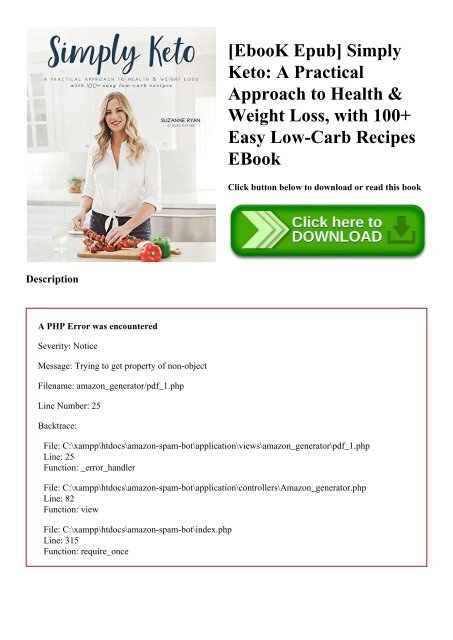 [EbooK Epub] Simply Keto A Practical Approach to Health & Weight Loss  with 100+ Easy Low-Carb Recipes EBook