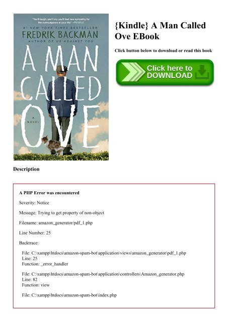 Kindle A Man Called Ove Ebook
