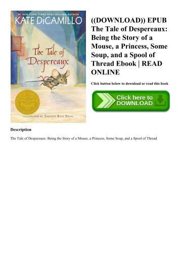 the tale of despereaux ebook download free Despereaux magazines.