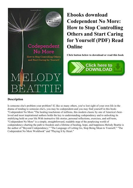 Codependent No More Workbook Pdf Free