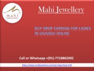 Buy Drop Earring online for Ladies in Mumbai at Cheap Price