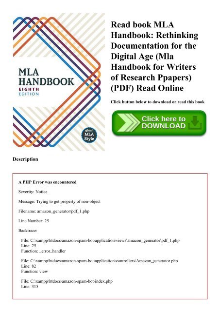 mla handbook pdf download