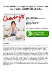 (Epub Kindle) Cravings Recipes for All the Food You Want to Eat (PDF) Read Online